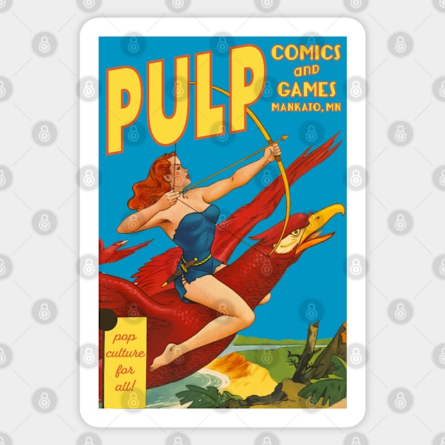 Pulp Eagle Rider Sticker by PULP Comics and Games